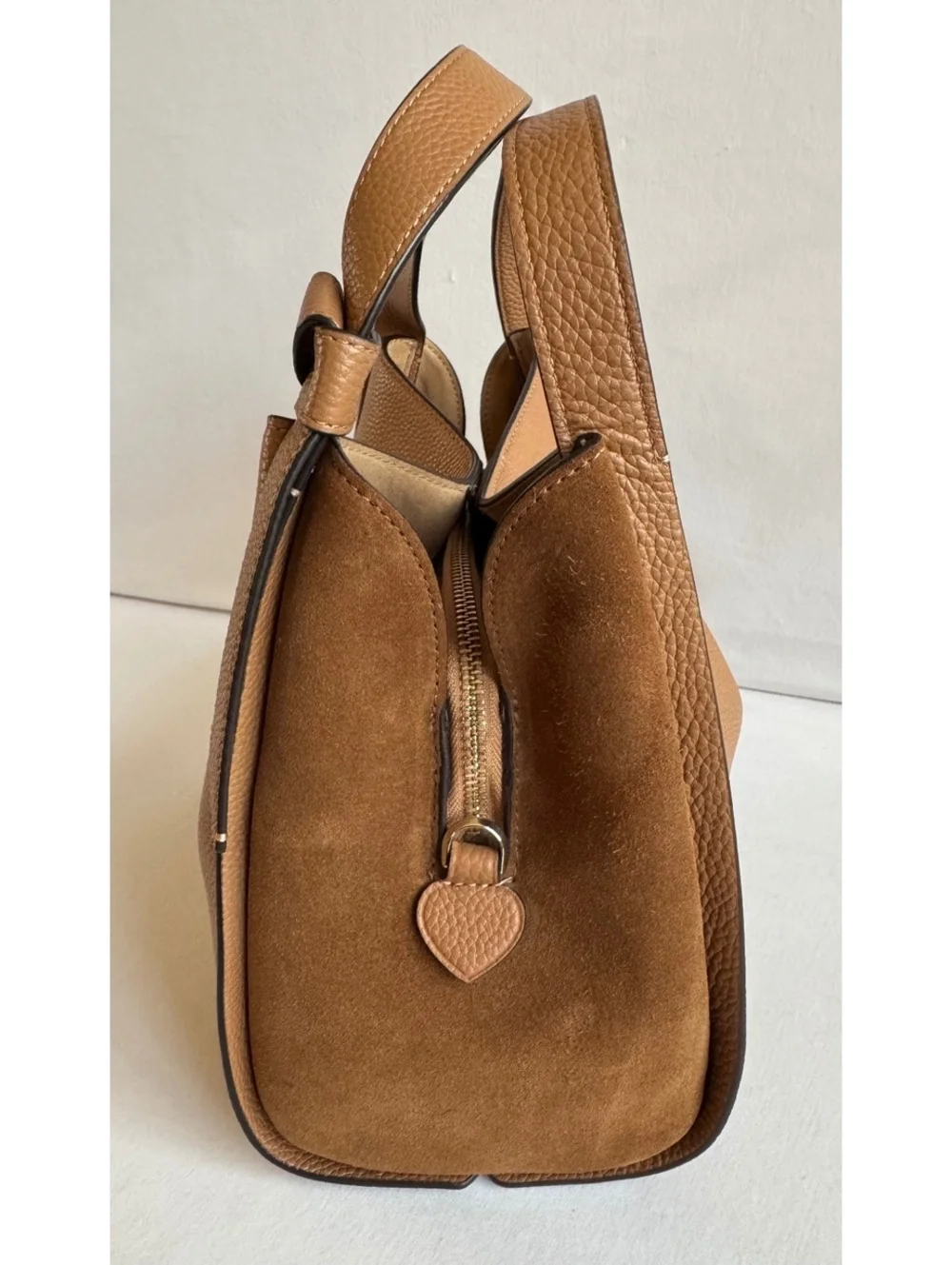 Kate Spade Margaux Medium Satchel Tan Pebbled Leather Tote Crossbody
